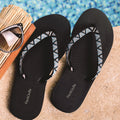 Mosaic Black flip flop