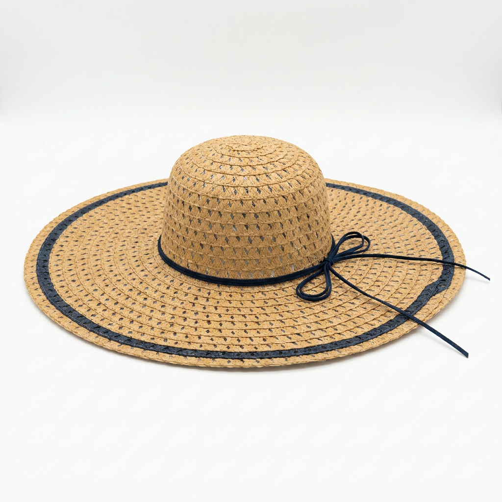 Straw Brim Hat - Tan