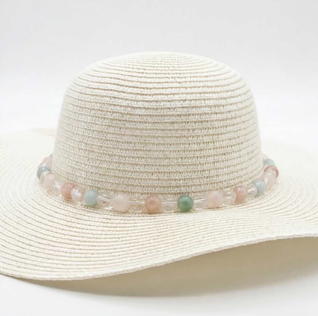 Pearl Straw Hat - Offwhite