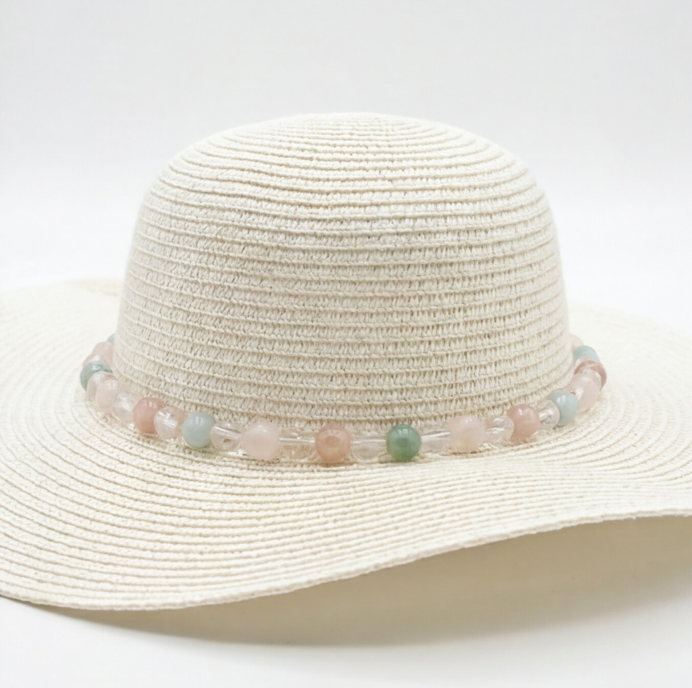 Pearl Straw Hat - Offwhite