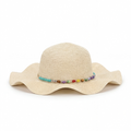 Beads Sun Hat - Beige
